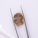 15.86 Carat Rutilated Quartz Gemstone | Oval 20x15mm | Loose Gemstone