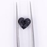 1.59 Carat Grey Spinel Gemstone | Heart Shape 8 x 7mm | Loose Gemstone