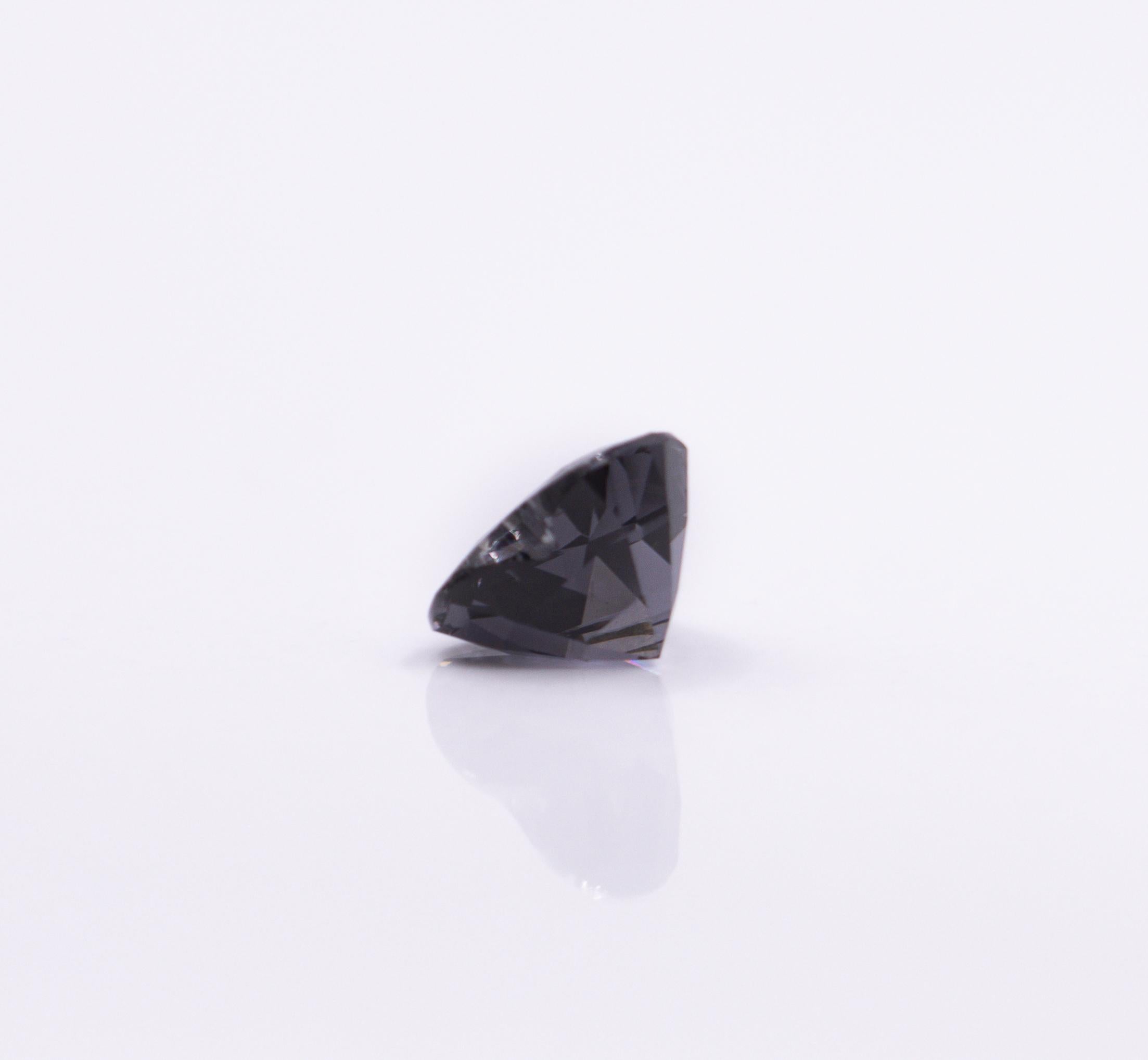 1.59 Carat Grey Spinel Gemstone | Heart Shape 8 x 7mm | Loose Gemstone