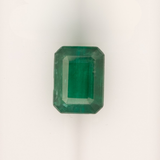 1.35ct zambian emerald emerald cut 8x6mm loose green gemstone