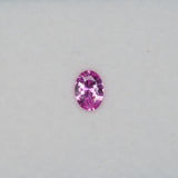 0.66 carat natural pink sapphire, oval 6.8x4.8mm loose gemstone