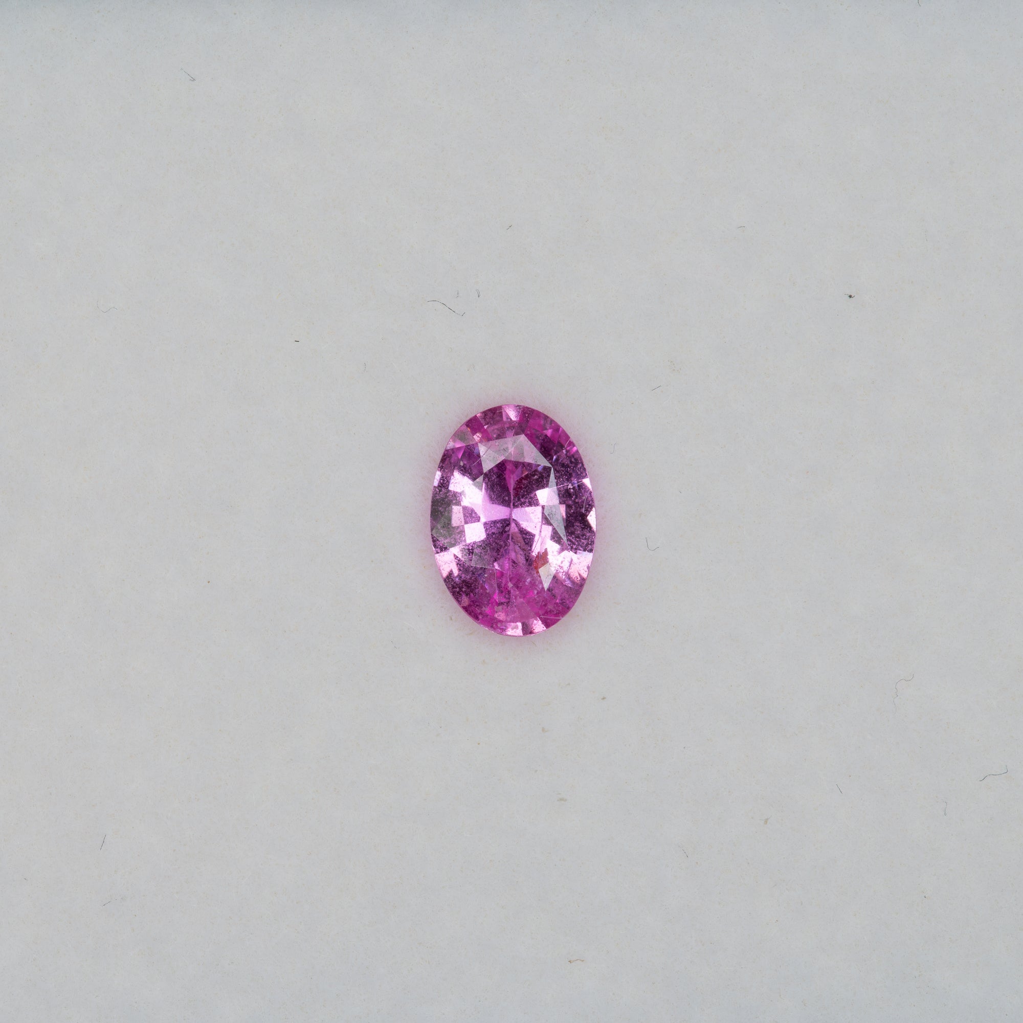0.66 carat natural pink sapphire, oval 6.8x4.8mm loose gemstone