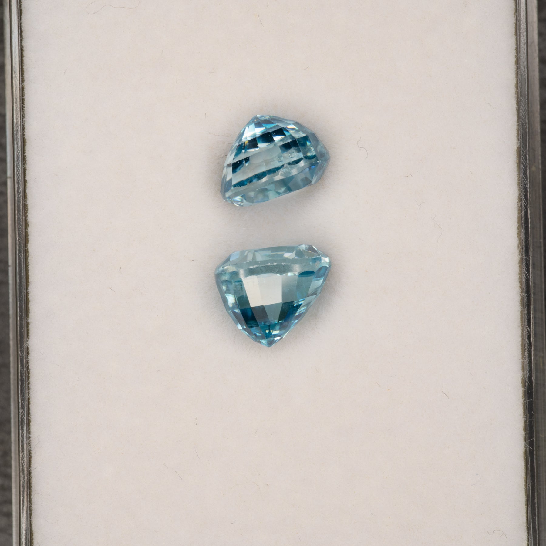 natural cambodian blue zircon oval loose gemstone