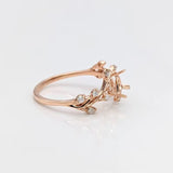 Nebula Collection | Diamond Accented Trilliant Cut Ring Setting | 4mm 5mm 6mm 7mm 10mm