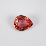 1.09 carat natural padparadscha sapphire, pear 7x6mm pink-orange loose gemstone