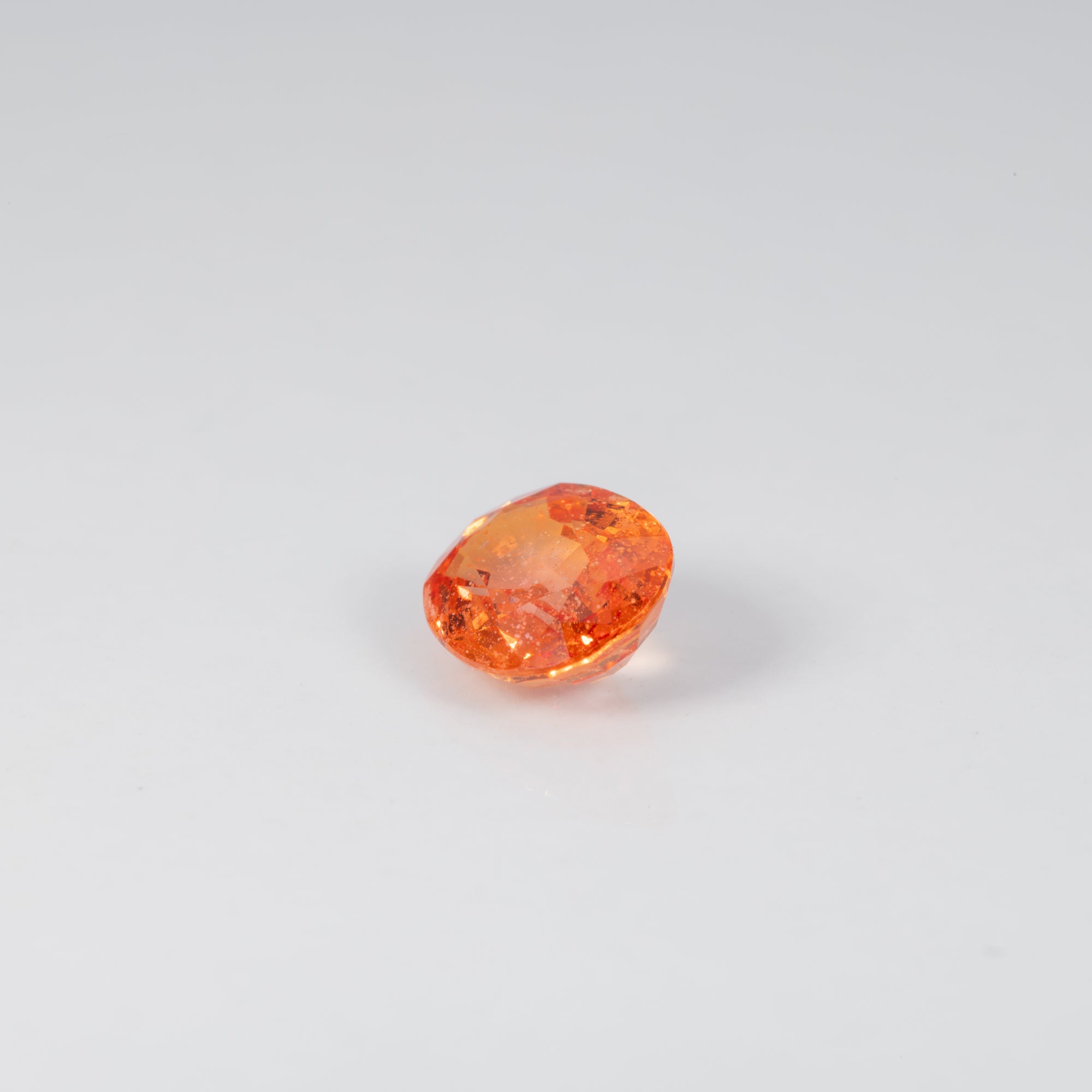 1.36 carat natural Ceylon padparadscha sapphire oval 7.6x5.8mm loose gemstone – view 3