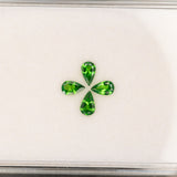 Natural Tsavorite Garnet Pear Cut 5x3mm ~0.20cts – Green Gemstone for Custom Jewelry