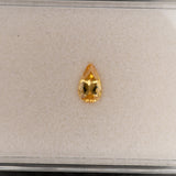 Natural Brazilian Imperial Topaz Pear Cut Loose Gem ~0.93cts - Rare Earth-Mined Gemstone