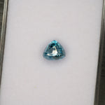 natural cambodian blue zircon cushion loose gemstone