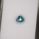 natural cambodian blue zircon cushion loose gemstone