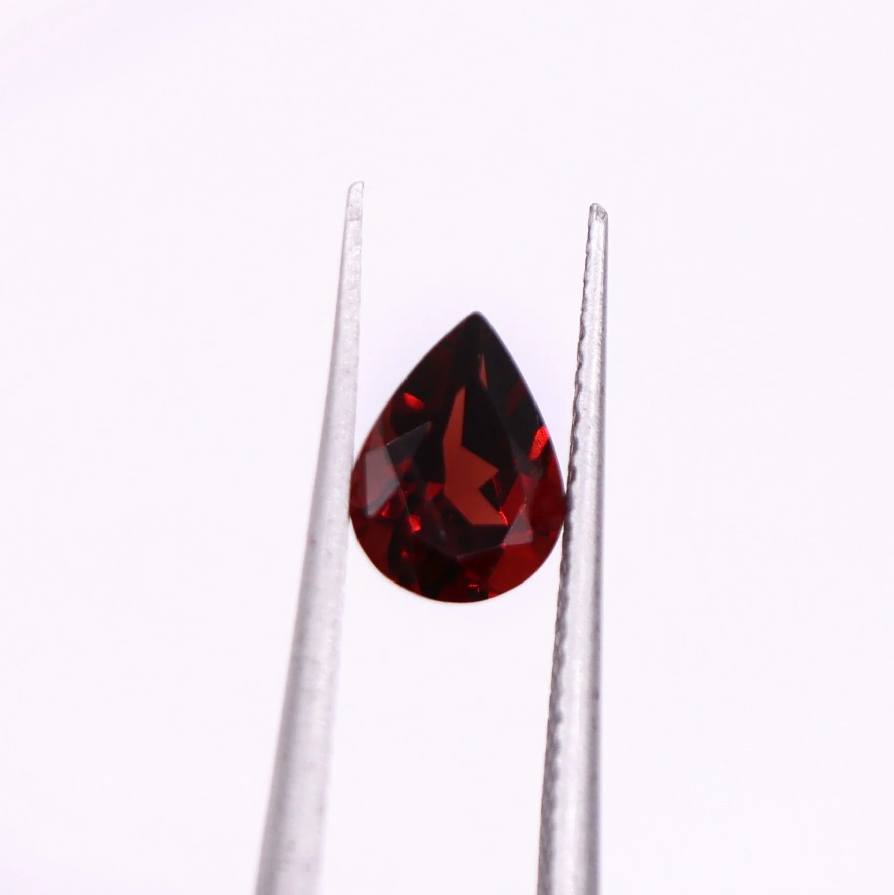 Pear Cut Red Garnet Loose Gemstone