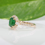 14K Yellow Gold Tsavorite Ring