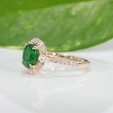 14K Yellow Gold Tsavorite Ring