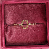 Classic Solitaire Ring Setting with Minimalist Trio Diamond Accented Shank 14K Gold | Oval