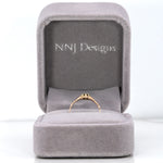 10K yellow gold demantoid garnet estate ring