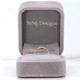 10K yellow gold demantoid garnet estate ring