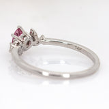 Arumi 14K White Gold Padparadscha Sapphire and Diamond Ring | OV 5x4mm