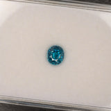 natural cambodian blue zircon oval loose gemstone