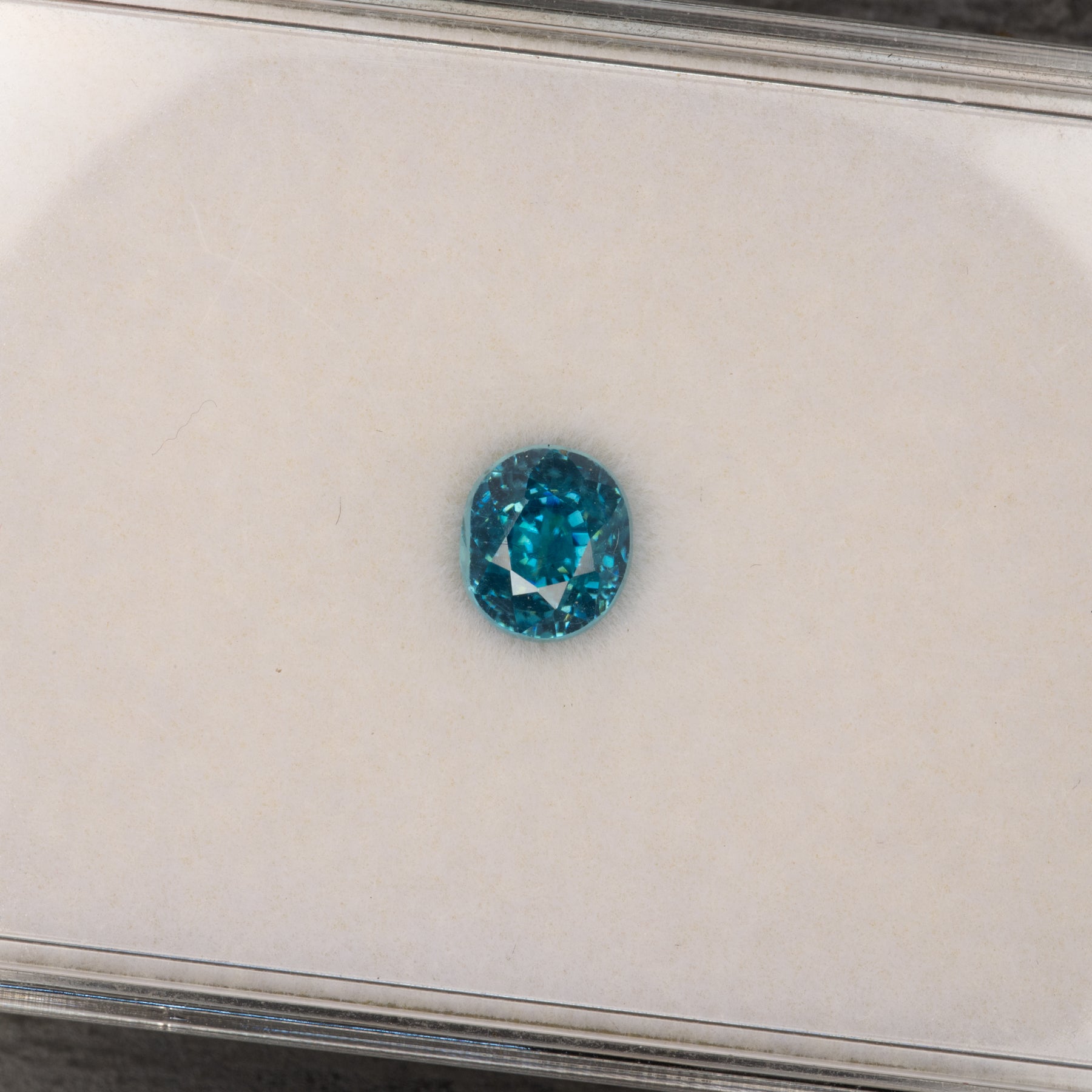 natural cambodian blue zircon oval loose gemstone