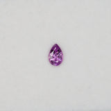 0.47 carat natural purple sapphire, pear 6x4mm loose gemstone