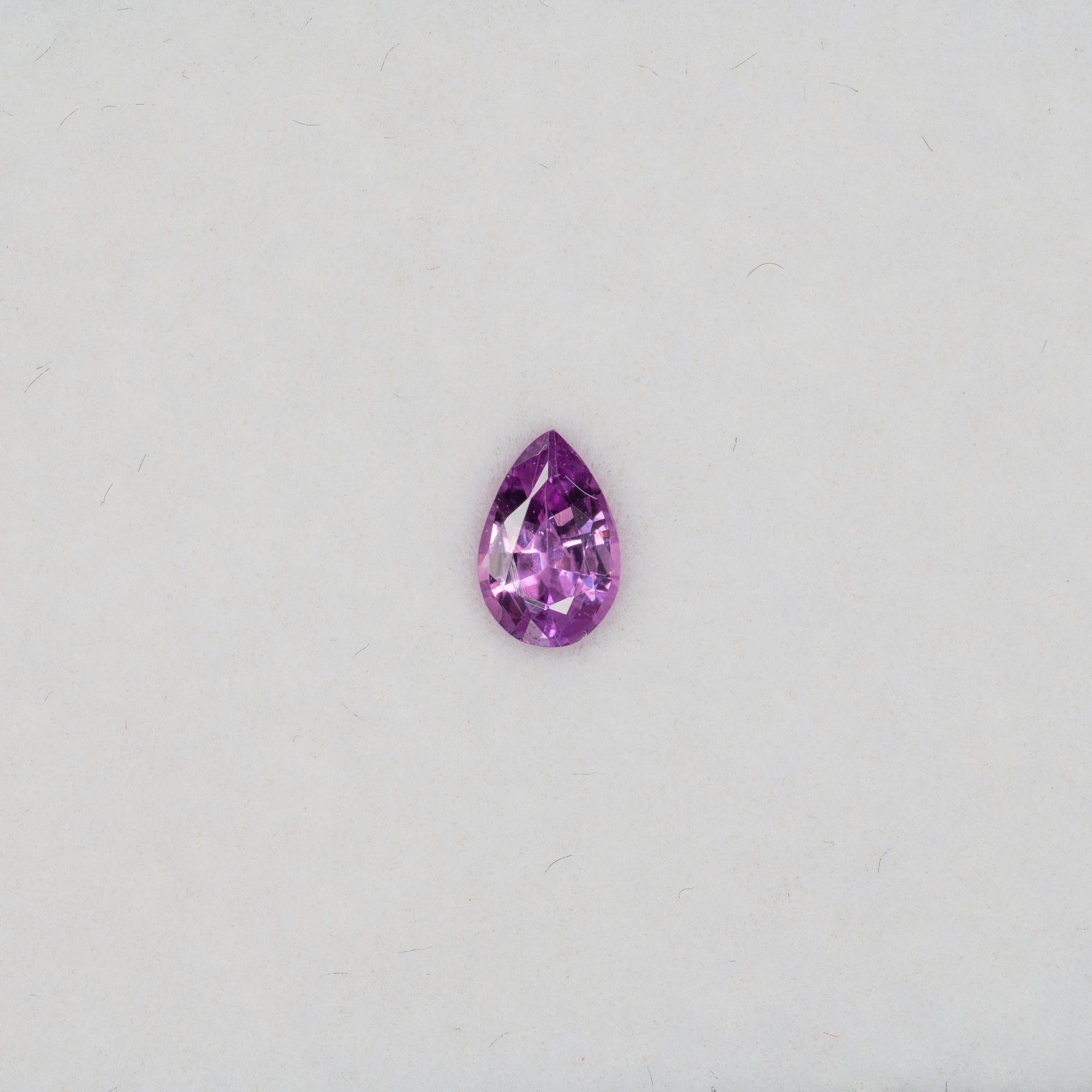 0.47 carat natural purple sapphire, pear 6x4mm loose gemstone