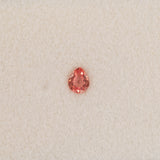 Natural Padparadscha Sapphire Pear 5x3.5mm 0.67cts – Heat Treated Loose Gemstone for Custom Jewelry