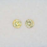 0.8 carat natural canary sapphire, round 5.5mm loose yellow gemstone