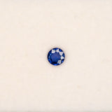AA Ceylon Blue Sapphire 0.55ct Round 5mm – Natural Earth Mined Heat Treated Loose Gemstone – One Stone