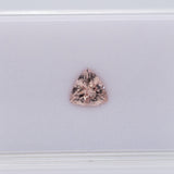 Peach Morganite, 1.60ct Trillion 9mm – Loose Natural Peach Beryl Gemstone for Ring & Jewelry Making