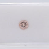 Peach Morganite, 1.77ct Round 8mm – Loose Natural Peach Beryl Gemstone for Custom Jewelry Making – Portuguese Cut