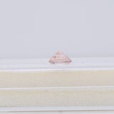 Peach Morganite, 1.77ct Round 8mm – Loose Natural Peach Beryl Gemstone for Custom Jewelry Making – Portuguese Cut