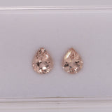 Peach Morganite, 2.15ct Pear 10x8mm – Loose Natural Peach Beryl Gemstone for Ring & Jewelry Making