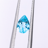 Brazilian Swiss Blue Topaz Pear 6x4mm to 16x11mm – Natural Earth Mined Irradiated Loose Gemstone – One Stone