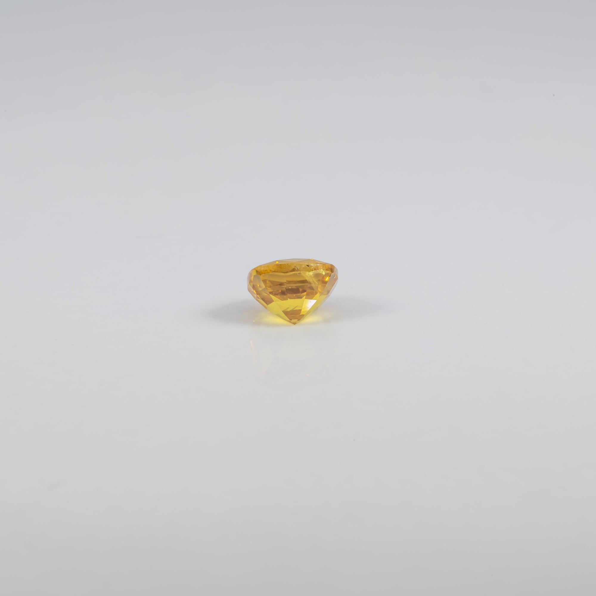 1.28 carat natural yellow sapphire cushion 6mm loose gemstone – view 3