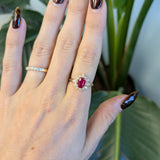 14K yellow gold burma ruby ring