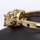 Dhriti 14K Yellow Gold Leopard Diamond Bangle