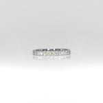 14K white gold lab grown diamond eternity band