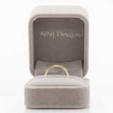 Minimalist Pink Sapphire Ring Band in Solid 14K Gold Jewelry | Thin Stackable Gemstone Ring