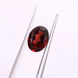 Natural Oval Cut Red Garnet – Calibrated Loose Faceted Gemstone for Jewelry Making