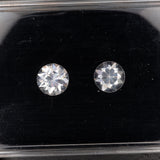 Natural Cambodian White Zircon Round Shape 8mm 2.27ct Loose Gemstone