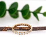 14K Yellow Gold Lab Grown Diamond Eternity Band
