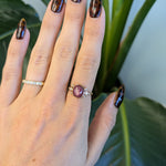 14K rose gold star ruby ring