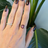14K rose gold star ruby ring