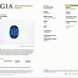 GIA Certified Ceylon Blue Sapphire Oval Cut – 13x9mm, 5.95ct Loose Gemstone for Fine Jewelry