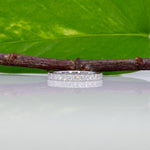 14K white gold lab grown diamond eternity band