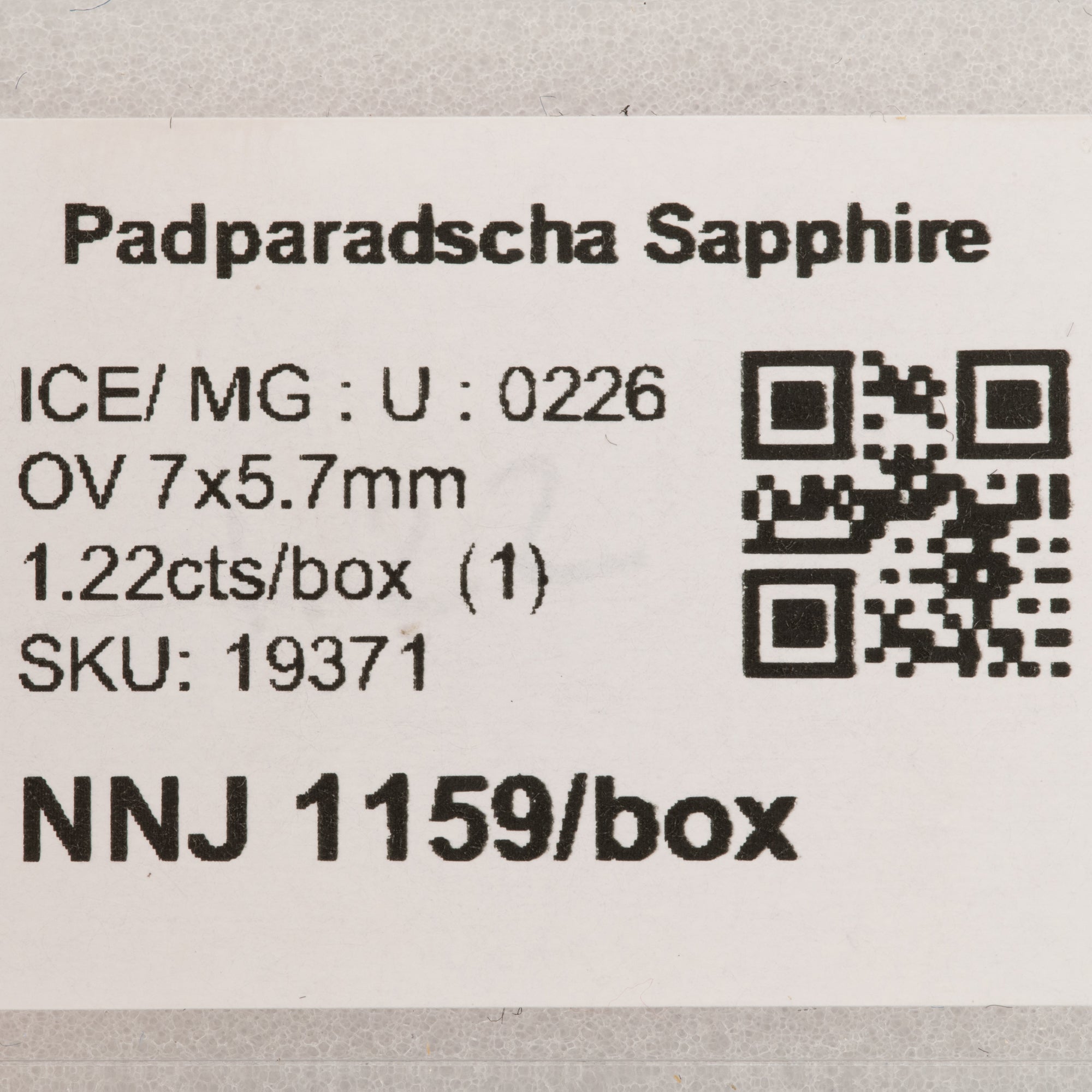 1.22 carat natural padparadscha sapphire oval 7x5.7mm loose gemstone – view 2