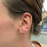 5mm Round - 14K Solid Gold Lab Diamond Solitaire Studs