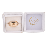 Handcrafted Solid 14K Gold Ring Setting with Diamond Accents – Elegant Fine Jewelry Design