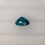 natural cambodian blue zircon oval loose gemstone