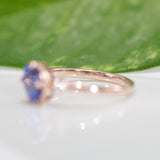 14K rose gold tanzanite ring